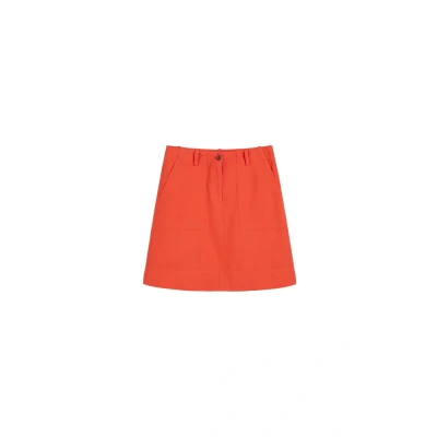 Abbildung von Marc O&#039;Polo Alinienrock, Damen, Größe: 32, Burnt red
