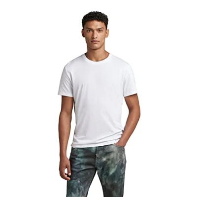 Abbildung von G STAR RAW Herren Back Photo Print T Shirt, Weiß (white D23165 336 110), L