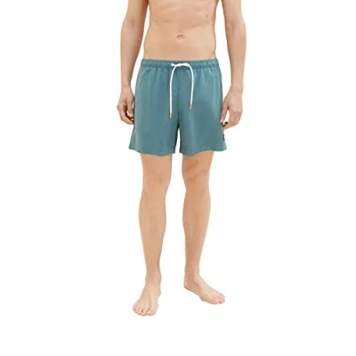 Abbildung von TOM Tailor Basic Badeshorts, Herren, Größe: Small, Deep bluish green