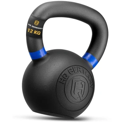 Abbildung von HQ Germany® Powdercoat Kettlebell Vollguss 2 32kg Starter Sets ±2,0% Gewichtstoleranz, Gewicht:12KG
