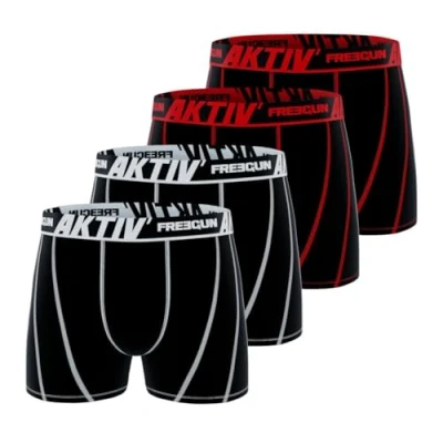 Abbildung von FREEGUN Herren Fgakt/1/Bcx4 Retroshorts, 360 d2, L (4er Pack)