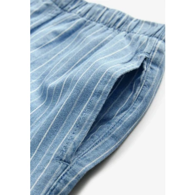 Abbildung von Next Regular FIT Lightweight WIDE LEG Stoffhose, Damen, Größe: 50xR, Blue striped