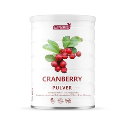 Abbildung von Premium Cranberry Pulver 450g Zerstäubter Saft Trocknung, 100% natürliche Wild Cranberries, keine Zusatzstoffe, kein zusätzlicher Zucker
