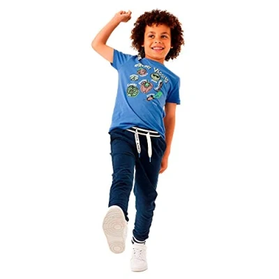 Abbildung von Garcia Kids Jungen Short Sleeve T Shirt, Blue Bird, 104/110
