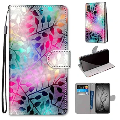 Abbildung von TOMYOU Handyhülle für Huawei Honor 10 Lite/P Smart 2019 Hülle Leder, Anti Rutsch Flip Cover Faltbare Schutzhülle， mit [ Magnetisch], [Kartenfach]