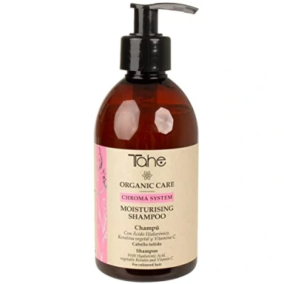 Abbildung von Tahe Organic Care Chroma System Feuchtigkeitsspendendes Shampoo für gefärbtes Haar mit Hyaluronsäure, pflanzlichem Keratin und Vitamin C (300 ml)