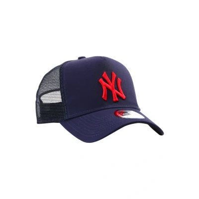 Abbildung von New Era York Yankees Blue League Essential A Frame Adjustable Trucker Cap One Size