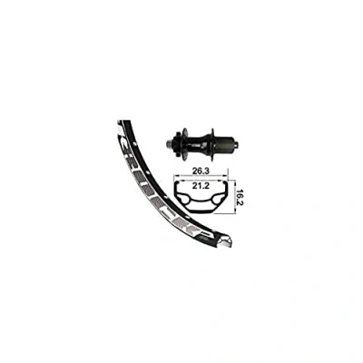 Abbildung von XLC Hinterrad 26x1.9 RW A07 6 Loch schwarz Steckachse 12mm 32