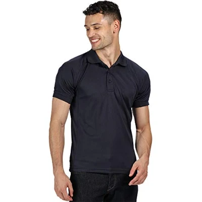 Abbildung von Regatta Coolweave Herren Polo Shirt, kurzärmelig, Größe XL, Marineblau
