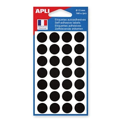 Abbildung von agipa 111847 Markierungspunkte, Durchmesser: 15 mm, rund, schwarz