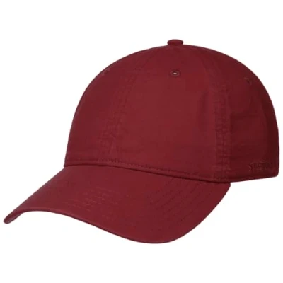 Abbildung von Stetson Ducor Sun Guard Fullcap Herren Baseballcap aus Bio Baumwolle (nachhaltig) Frühjahr/Sommer Cap mit Sonnenschutz UV 40+ Basecap Stonewashed Look Outdoorcap Bordeaux XXL (62 63 cm)