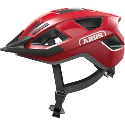 Abbildung von ABUS Fahrradhelm Aduro 3.0 LED Sportiver City Helm in stilvollem Design für alltägliche und sportliche Touren mit Rücklicht Damen Herren Größe S, Rot