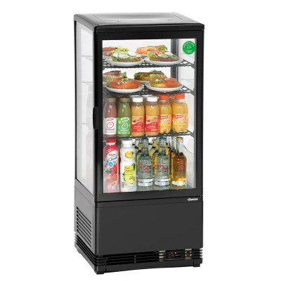 Abbildung von Mini Kühlvitrine 78L, schwarz