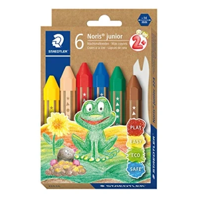 Abbildung von STAEDTLER Wachsmalstift Wachsmalkreiden Noris Junior 6 Stück