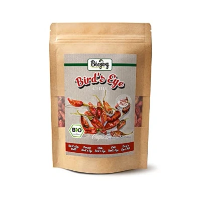 Abbildung von Biojoy BIO Birds Eye Chili ganz (150 g), getrocknete Bird Schoten, extrem scharf