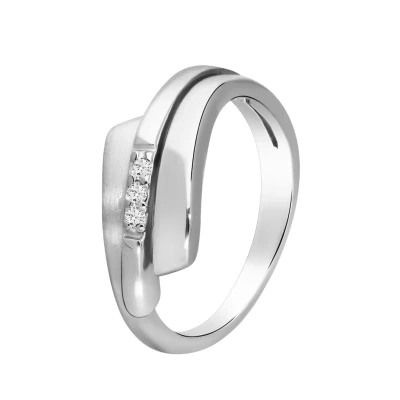Abbildung von Lucardi Ring, Damen, Größe: 52, Silver