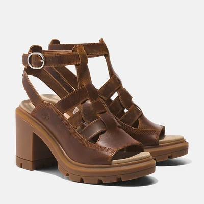 Abbildung von Timberland Allington Heights High Heel Sandalette, Damen, Größe: 38.5, Rust Schuhe