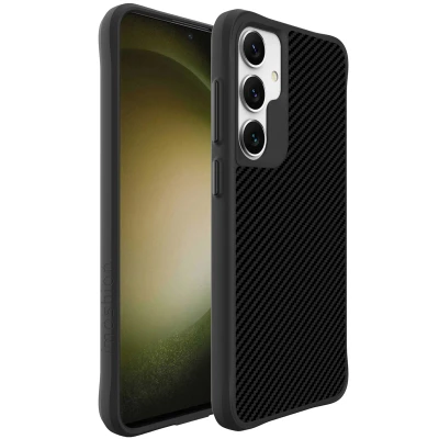 Abbildung von Samsung Galaxy S24 Hülle Kunststoff iMoshion Backcover/Hard Case Handyhülle Schwarz Shockproof/Stoßfest