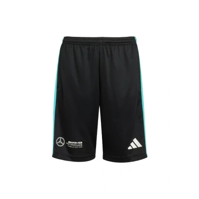 Abbildung von adidas Performance AMG Petronas kurze Sporthose Black white für Kinder, Größe: 128,