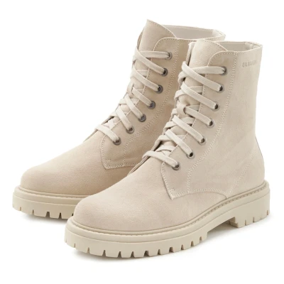 Abbildung von Elbsand Plateaustiefelette, Damen, Größe: 41, Beige Schuhe