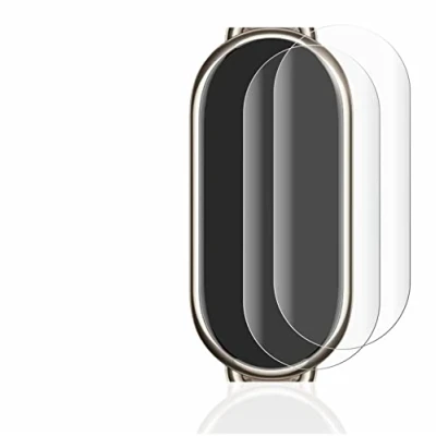 Abbildung von BROTECT 2 Stück Full Cover Schutzfolie für Xiaomi Mi Band 8 Screen Displayschutz Folie [3D Curved, Anti Fingerprint, Kristall Klar]