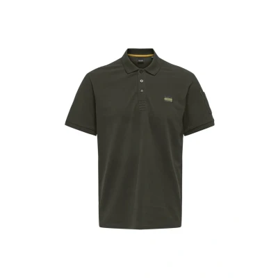 Abbildung von Only &amp; Sons Kurzarm Poloshirt, Herren, Größe: Small, Dunkelgrün