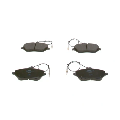 Abbildung von BOSCH 0 986 494 484 Bremsbelagsatz Low Metallic mit integriertem Verschleißsensor Anti Quietsch Blech PEUGEOT: 407 SW, Limousine