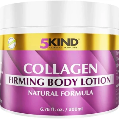 Abbildung von 5kind Collagen Straffende Feuchtigkeitscreme 200 ml Professionelle Anti Cellulite Creme für straffe, gepflegte Haut Luxuriöse Skincare Natürliche