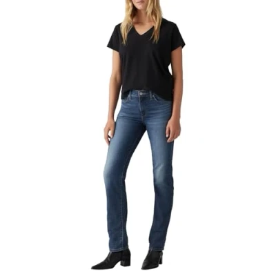 Abbildung von Levi&#039;s Damen 314 Shaping Straight Jeans Cool Agenda, 30W / 34L