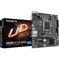 Abbildung von Gigabyte H610M H V3 DDR4 Motherboard Unterstützt Intel Core 14th CPUs, 4+1+1 Hybrid Phasen Digital VRM, bis zu 3200MHz DDR4, 1xPCIe 3.0 M.2, GbE LAN, USB 3.2 Gen 1