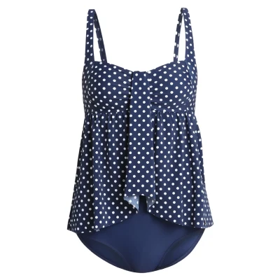 Abbildung von Lascana Swimsuit Rubel Badeanzug, Damen, Größe: 38xD, Navy/white