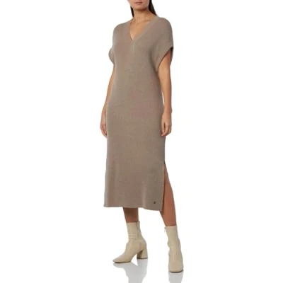 Abbildung von bugatti Woolcashmere Maxikleid, Damen, Größe: Medium, Taupe