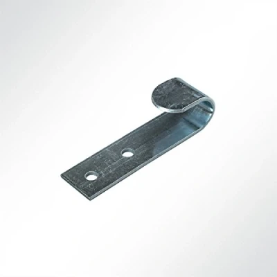 Abbildung von LYSEL® Flachhaken, (BxL) 20x72mm in grau (10 Stück)