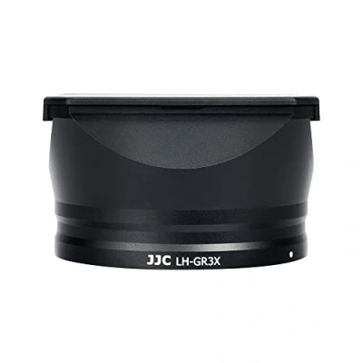 Abbildung von JJC Metall Gegenlichtblende mit Kappe, staubdichter Sonnenschutz, für Ricoh GRIIIx GR3x