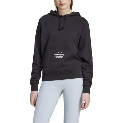 Abbildung von Signature Graphic Embroidery French Terry Loose Hoodie, Kapuzensweat, JI6521