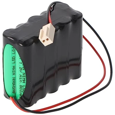 Abbildung von AkkuPack passend für Roma Rollladen 4508470 12V 800mAh F2x5 mit Kabel und Stecker