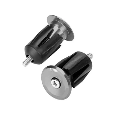 Abbildung von 1 Para Fahrrad Lenkerendstopfen Lenkerendschieber Aluminiumlegierung Lenkerkappe für Rennrad Mountainbike(Titan)