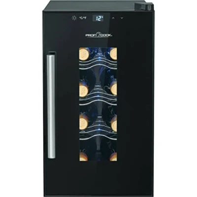 Abbildung von ProfiCook Getränkekühlschrank PC WK 1232, 48 cm hoch, 26 breit, Weinkühlschrank für 8 Flaschen