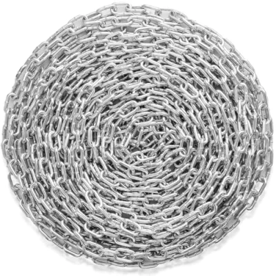 Abbildung von VEVOR Stahlkette Kohlenstoffstahl Gliederkette Absperrkette Kette 7,3mmx28m