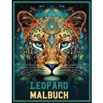 Abbildung von Leopard Malbuch: Stressabbauendes Mandala für Erwachsene, Entspannung, Geschenke Frauen und Männer