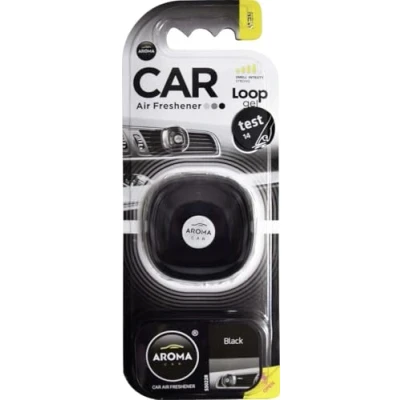 Abbildung von AROMA CAR Black Loop gel A63113 Lufterfrischer Blisterpack