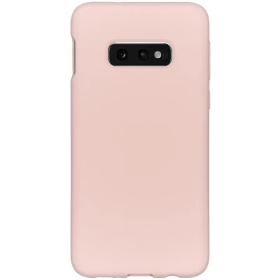 Abbildung von Samsung Galaxy S10e Hülle Silikon Accezz Soft Case/Backcover Handyhülle Rosa