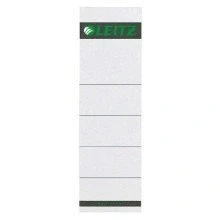 Abbildung von LEITZ Etiketten Ordnerrücken Einsteckschild, 57 x 190 mm, Karton, grau