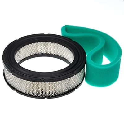 Abbildung von vhbw 2x Filter Ersatz für Briggs &amp; Stratton 806232, 692520, 692519, 652519 Rasentraktor 1x Schaumfilter, Papierfilter