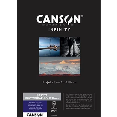 Abbildung von Canson Infinity Baryta Matt Matte 310 g Box A3 25H