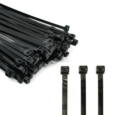 Abbildung von ERKO Kabelbinder Schwarz 160 x 2,5 mm Klein 100 Stück Temperaturbeständig Premiumqualität, Chemische resistenz, Für Kabelmanagement Gartenarbeit Wohnen Werkstätten