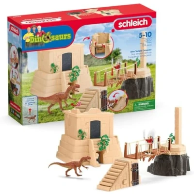 Abbildung von schleich 42657 Dino Tempel Klein, ab 5 Jahren, DINOSAURS Spielset, 124 Teile, exklusiv bei Amazon