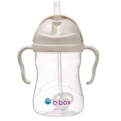 Abbildung von b.box Trinklernbecher für Jeden Winkel Flip Top, Schwerer Strohhalm, Griff, Auslaufsicher BPA Frei &amp; Spülmaschine Ab 6 M 240 ml