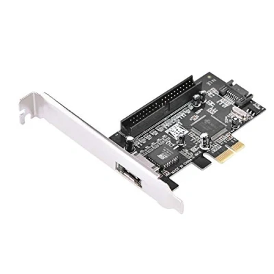 Abbildung von PCIe SATA Adapterkarte, PCI E zu ATA133 + II eSATA RAID Karte mit Laufwerks CD, 1 interne Schnittstelle und Externe