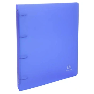 Abbildung von Exacompta 51369E Ringbuch Chromaline aus PP 700µ mit 4 Ringen Füllhöhe 30mm, Rücken 40mm für DIN A4 1 Stück Zufallsfarbe, 29,7 x 24,2 cm